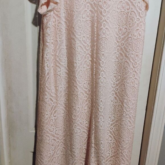 Espresso Soft Pink Lace Mini Dress - Picture 10 of 12